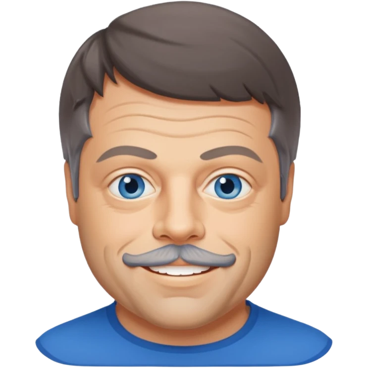 Oliver Reed with blue eyes emoji