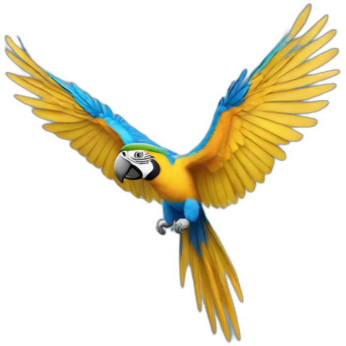 Blue And Gold Macaw Flying emoji