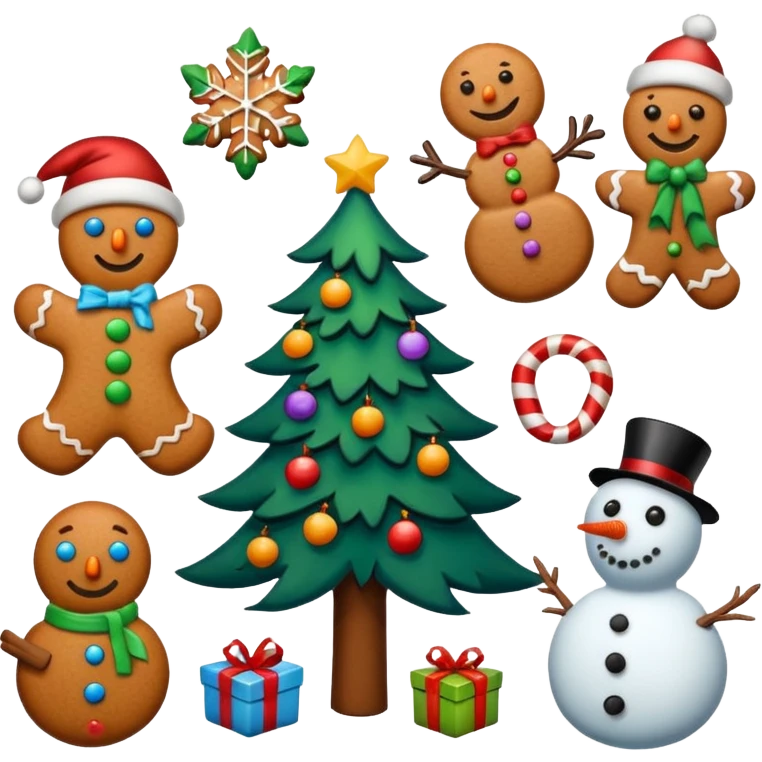 Christmas aesthetic sticker pack emoji