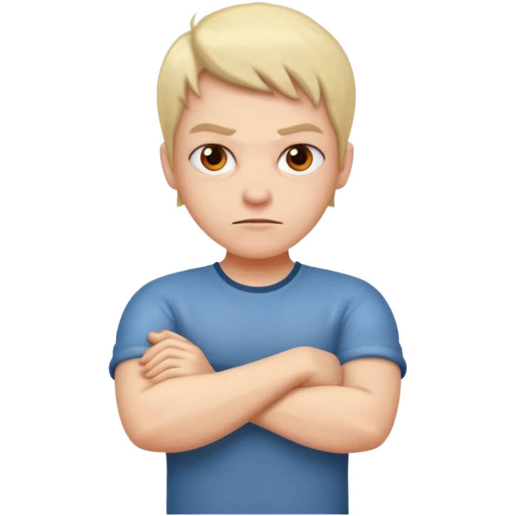 Mad with arms crossed emoji