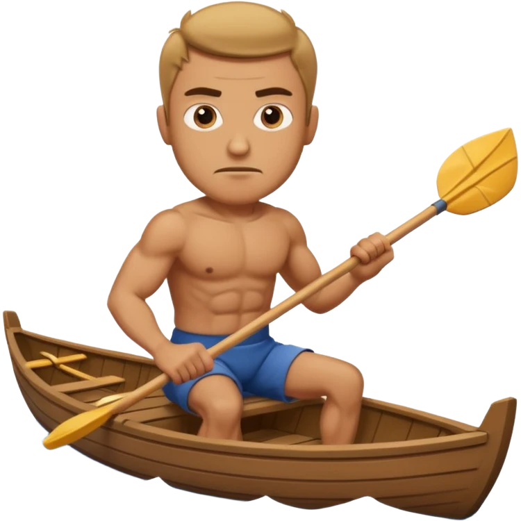 water sports man rowing boat emoji
