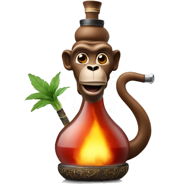 Affe raucht shisha emoji