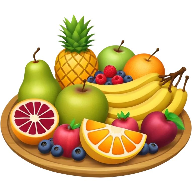 healthy food fruit platter emoji