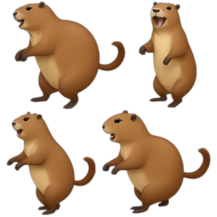 Capybara qui danse emoji