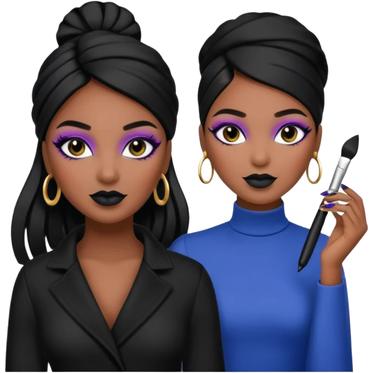 black make up artist emoji