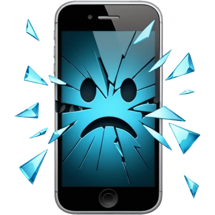 broken phone emoji