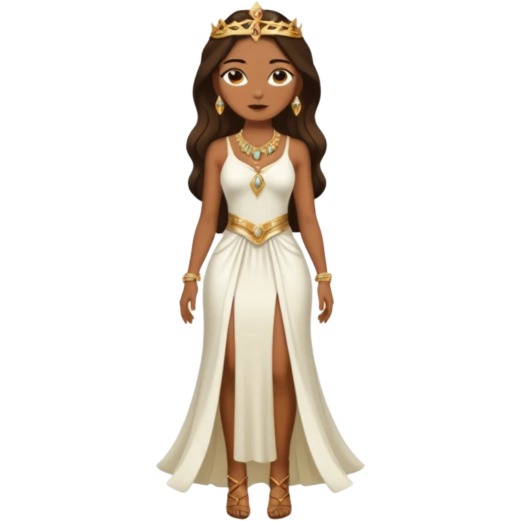 La diosa Tanit a cuerpo completo emoji