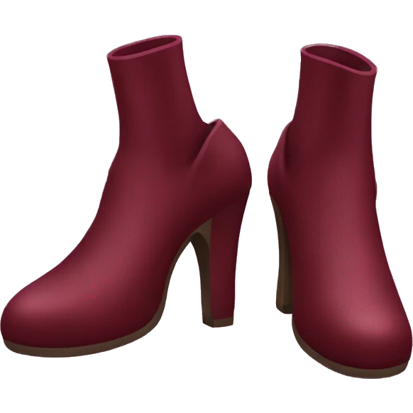 Wine red shose emoji
