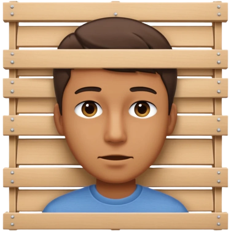 Male peeking behind the blinds can't see whole face only eyes BEHIND blinds emoji