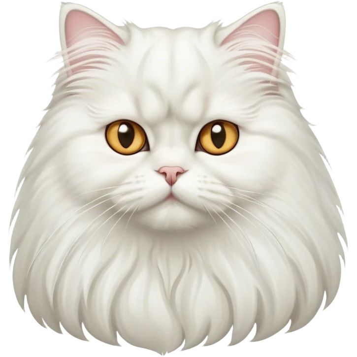 White Persian cat  emoji