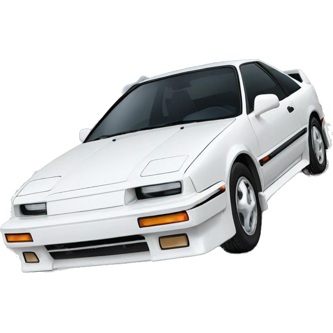 White 1988 Acura Integra  emoji