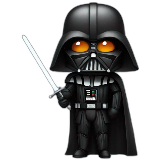 dark vador with a carot sword emoji