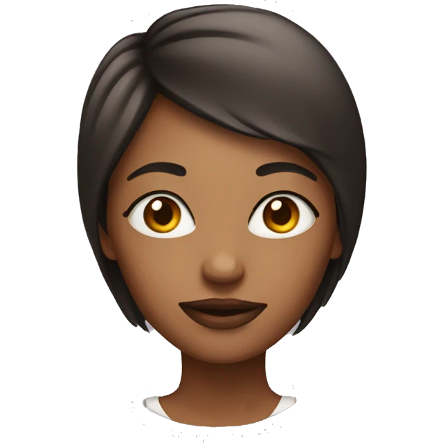 Woman with heart eye emoji