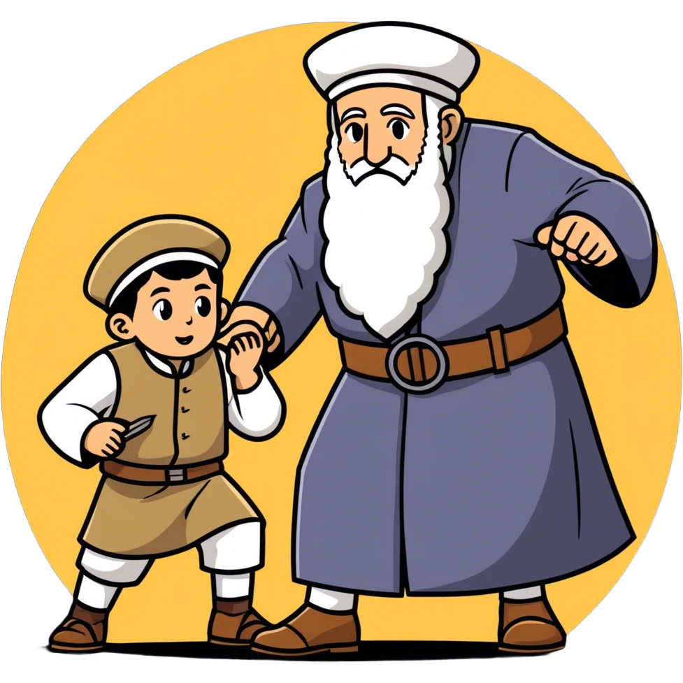 Israeli rabbi fighting out Palestinian kid  emoji