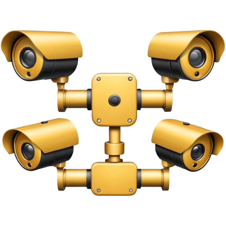 Cctv cameras facing multiple directions  emoji