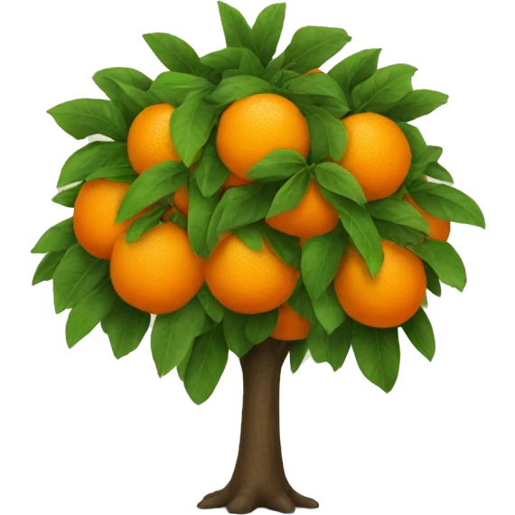 orange tree emoji