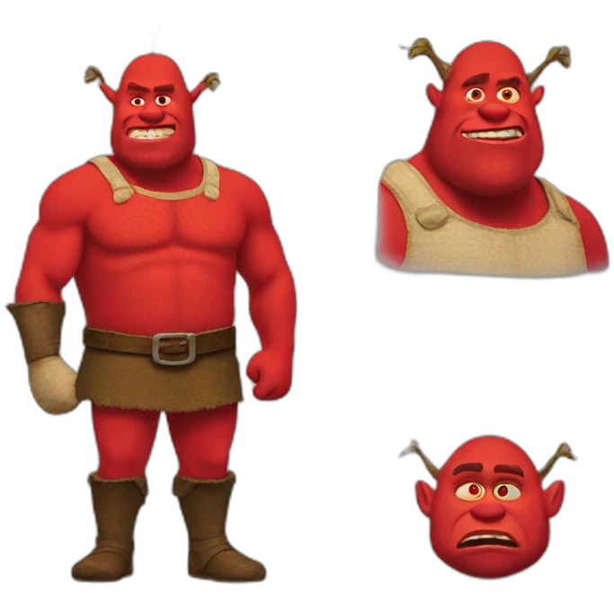 red-shrek emoji