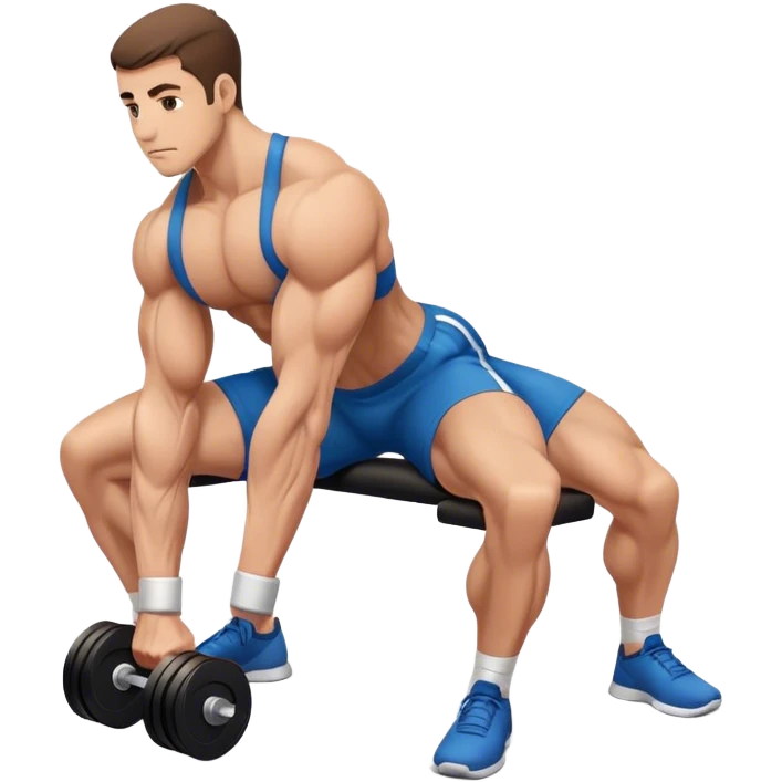 man weighted wrist curl emoji