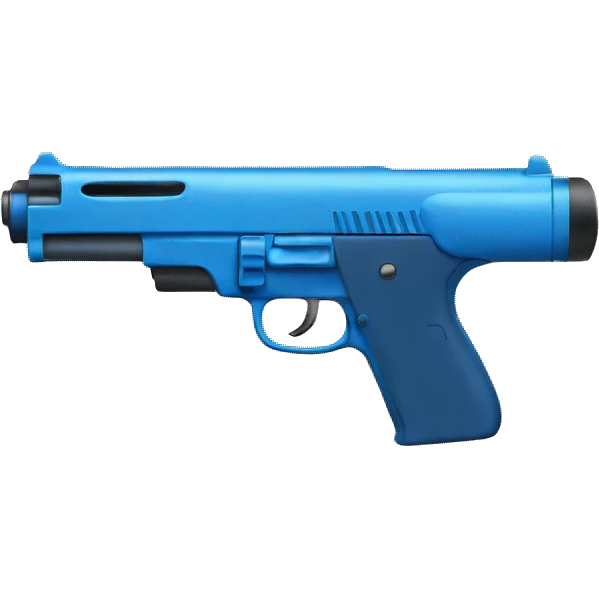 Blue gun emoji