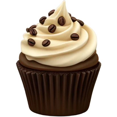 Espresso martini cupcake emoji
