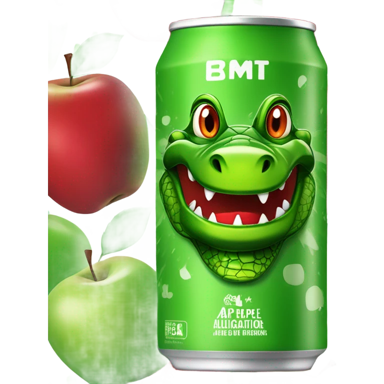Apple Alligator Energy Drink can emoji