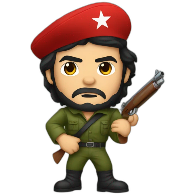 che guevara fighting spanish fascists emoji