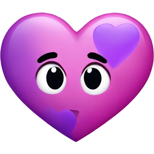 pink and purple heart emoji