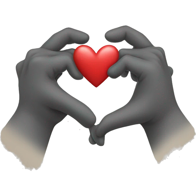 Hug with love symbol emoji