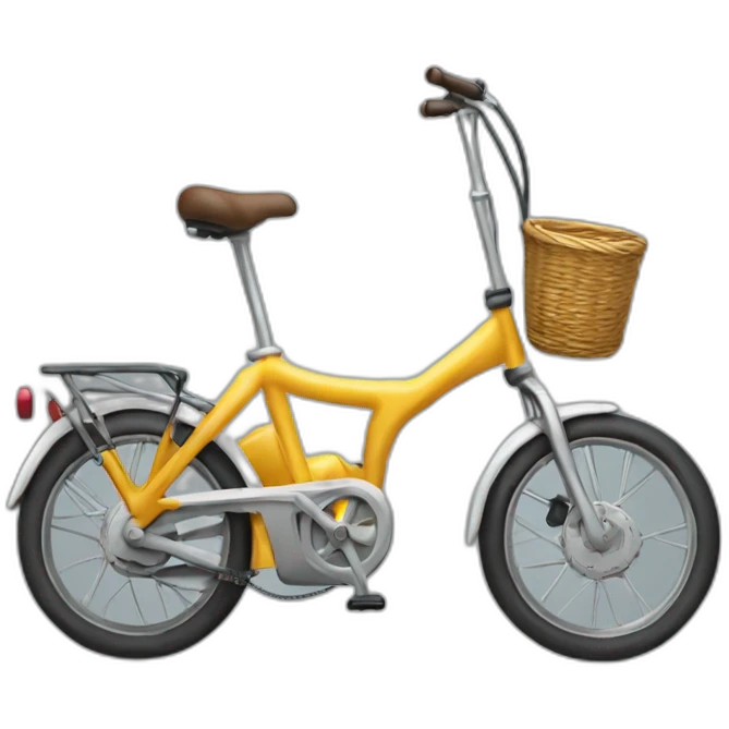 Bicicleta con motor pila emoji