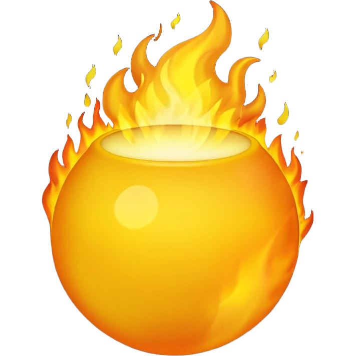 yellow hot emoji