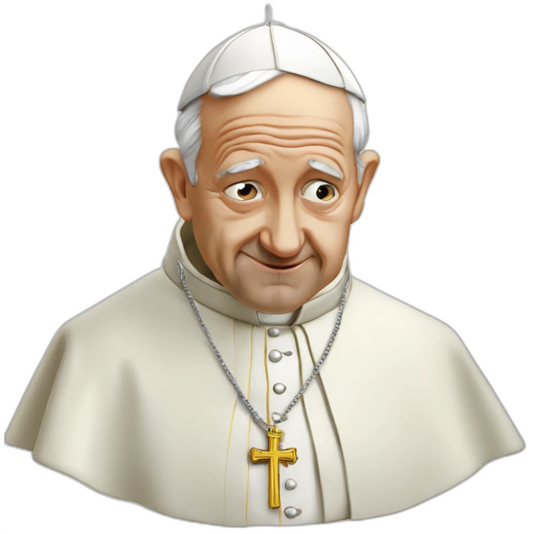 the pope innocently snorting lines emoji