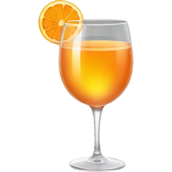 glass of orange wine emoji