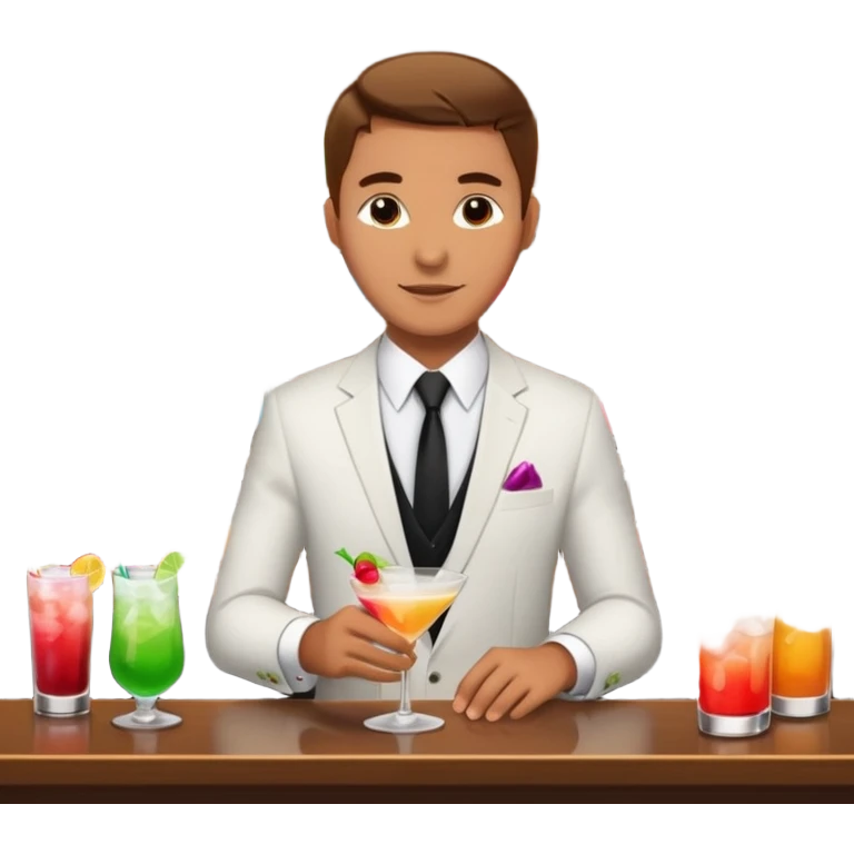 serve drinks  emoji