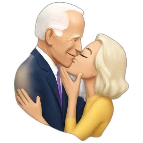 BIDEN KISSES emoji