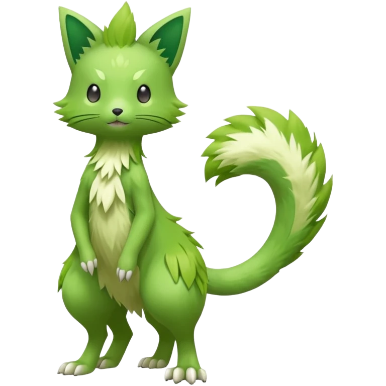 Sprigatito-Floragato-Pokémon-Fakémon-animal-fusion (full body) emoji
