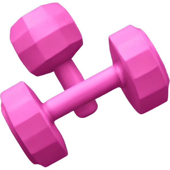 pink dumbells emoji