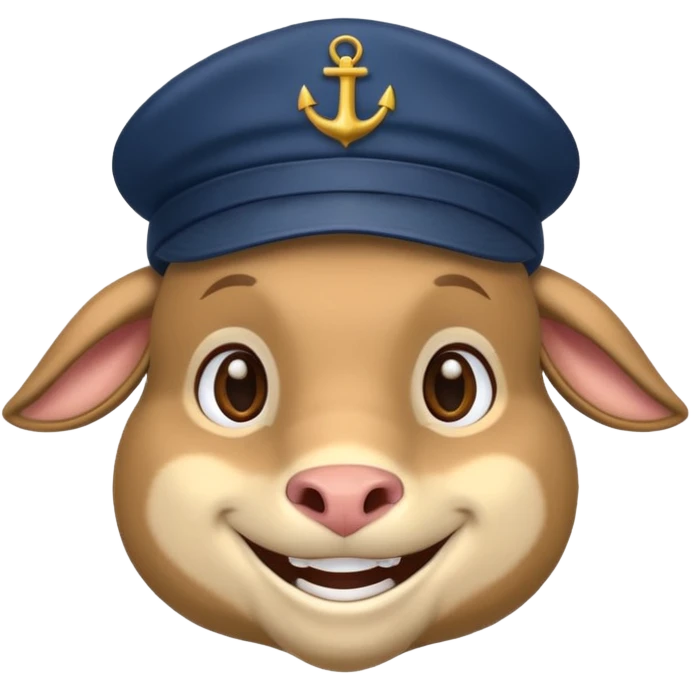 Make a logo for dj with sea goat with a name of Deejay Harris emoji