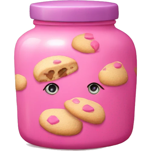 pink cookie jar emoji