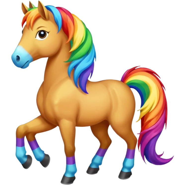 Pride horse emoji