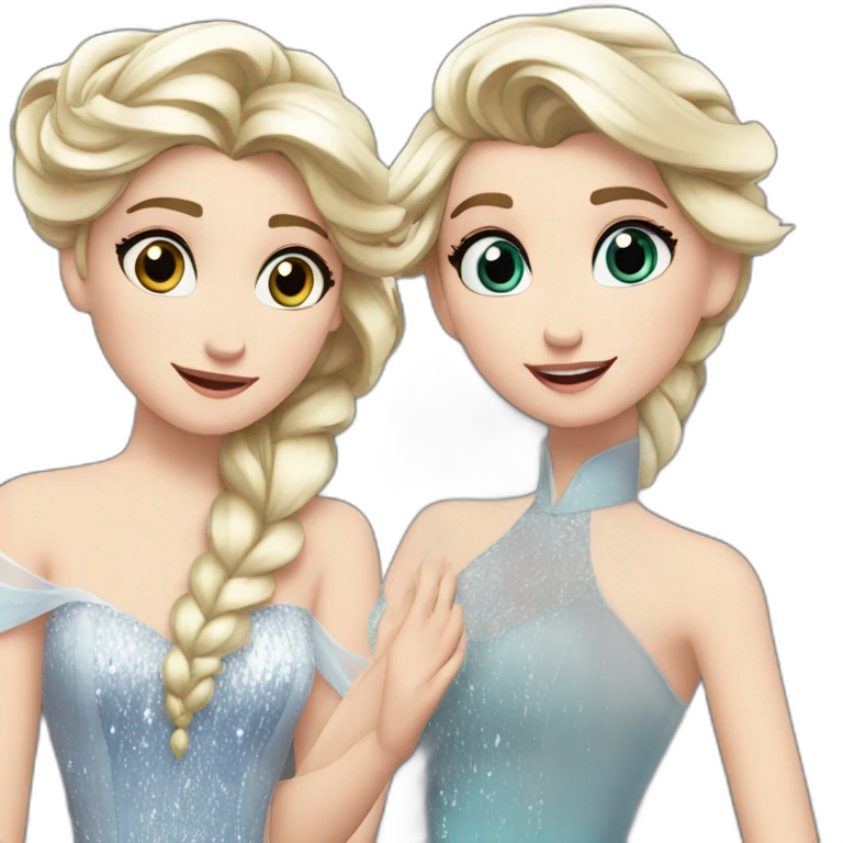Michou et elsa YouTube emoji
