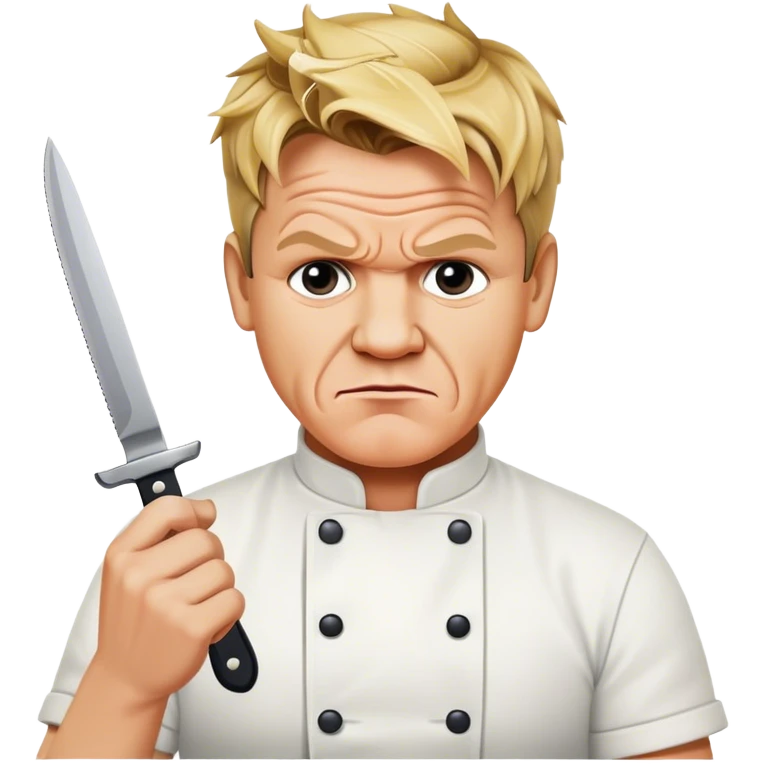 Gordon Ramsay with a knife  emoji
