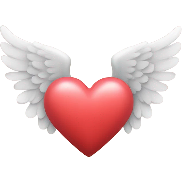 Heart with angel wings  emoji