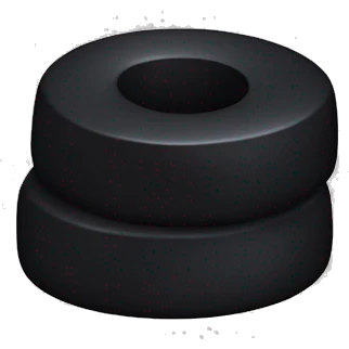 black liquorice emoji