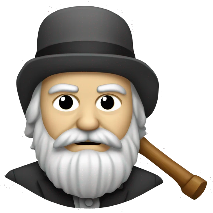 Karl marx with hammer and sickle emoji