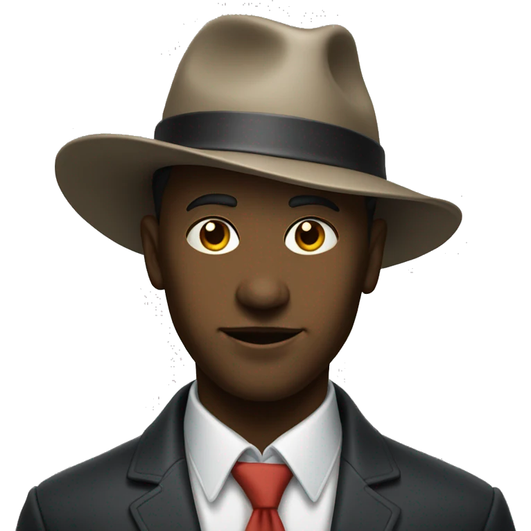 portrait of a male figure with hat on emoji