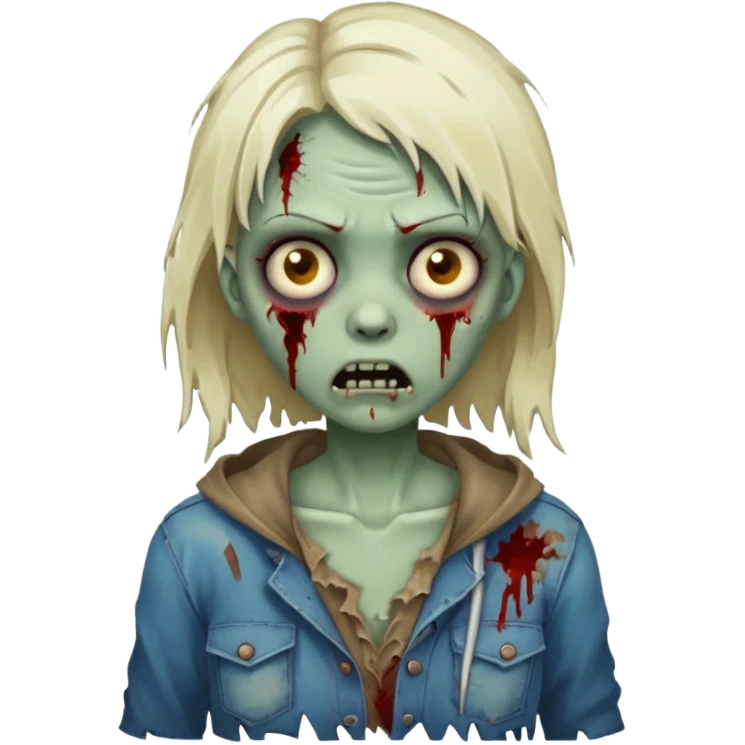 Zombie girl emoji