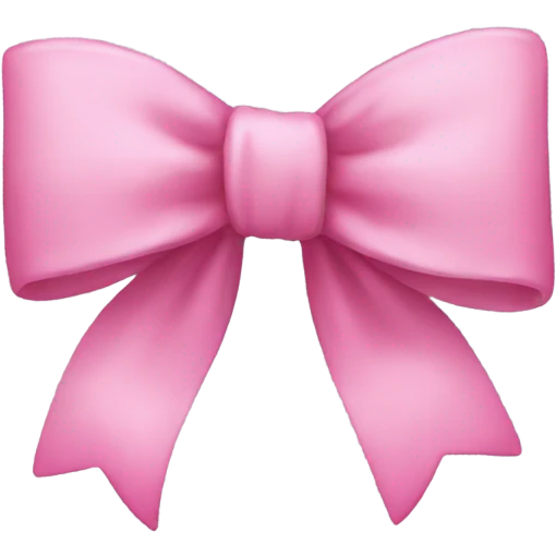 Pink bow emoji