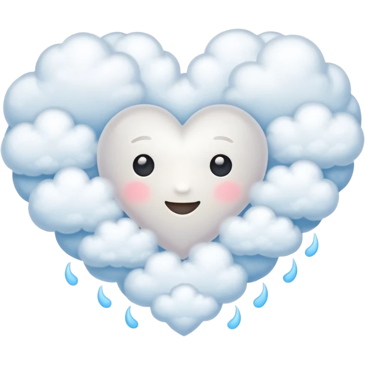 heart made from clouds emoji