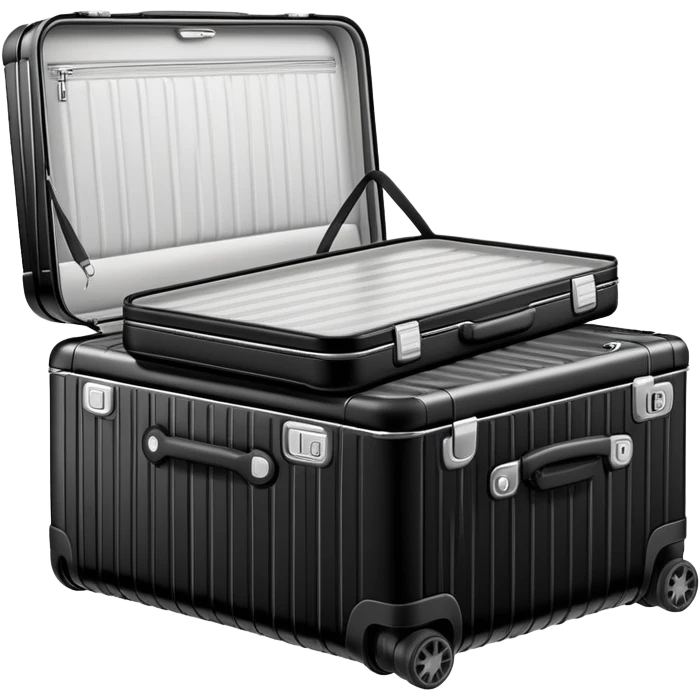 Rimowa black classic cabin emoji