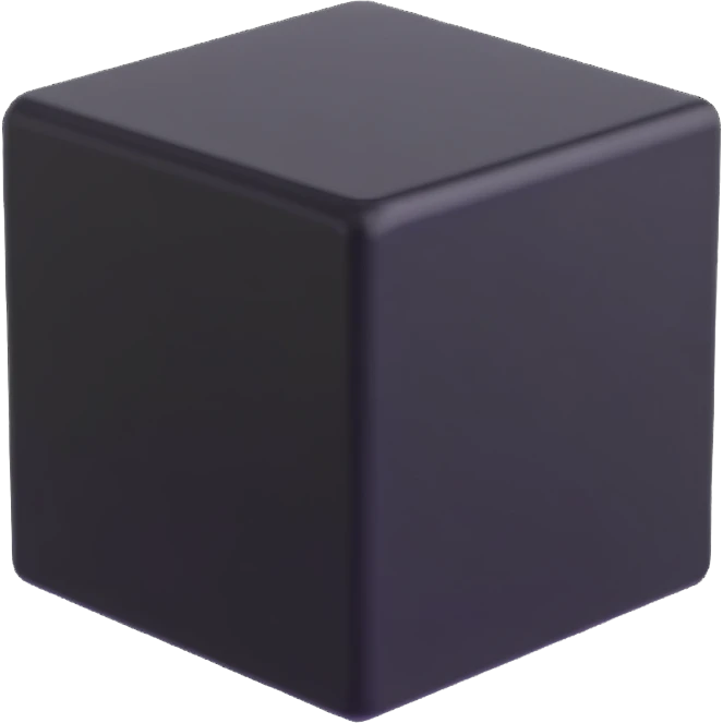 black cube emoji